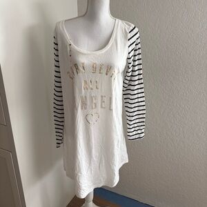 Victoria's Secret "Part Devil All Angel" Sleep Shirt L  VTG Signature Collection